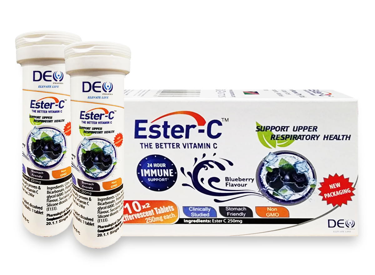 ESTER C Fizzie tabs 20s (Blueberry Flavour)