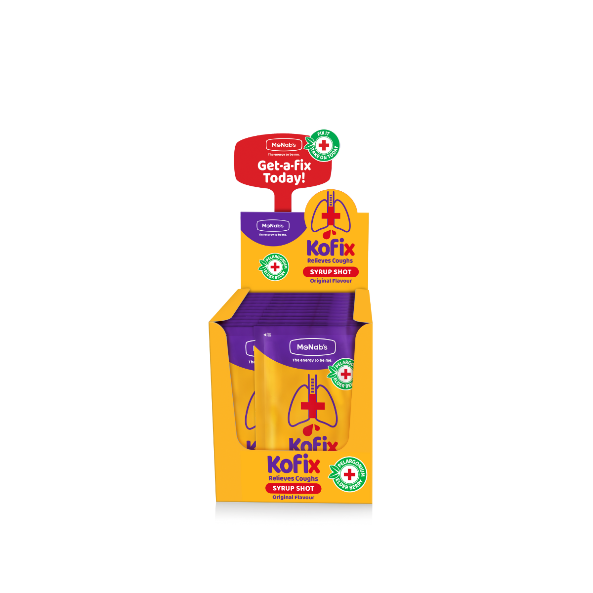 McNab's - KOFIX SYRUP SHOT – ORIGINAL (24s, 10 ml sachet)