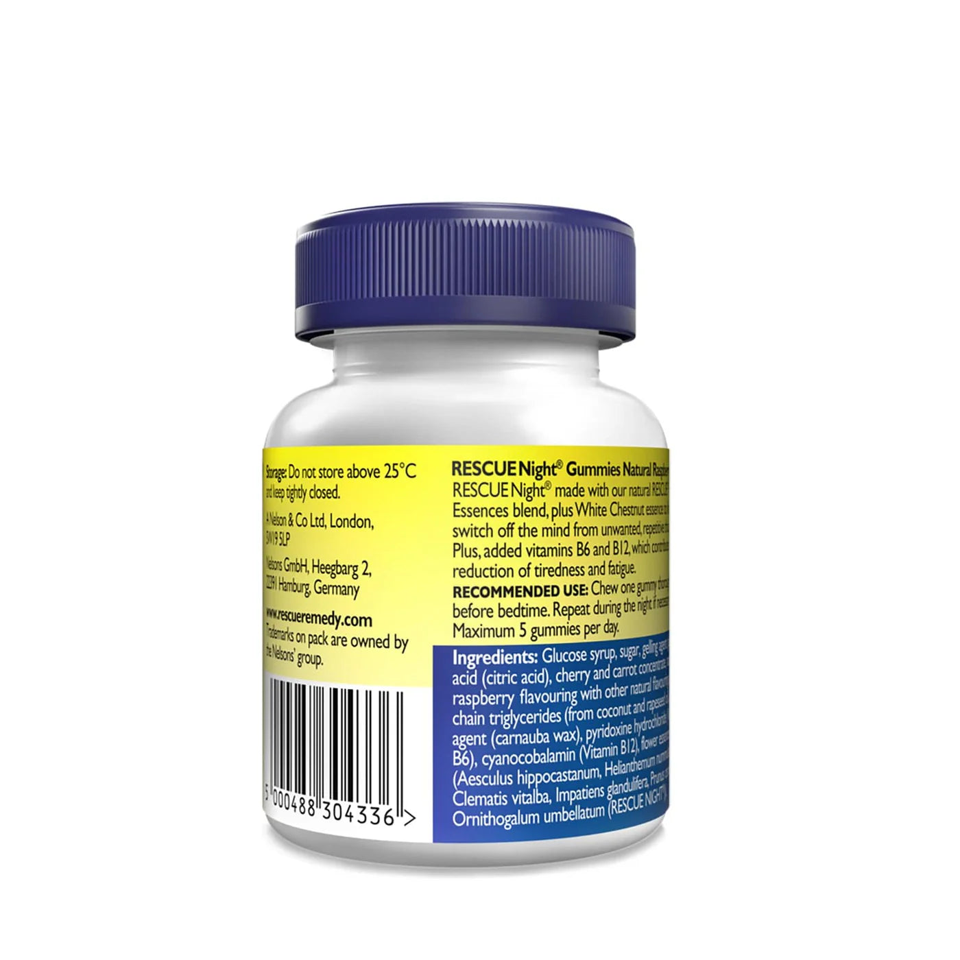 Nelsons - RESCUE - VITAMIN NIGHT GUMMIES - RASPBERRY