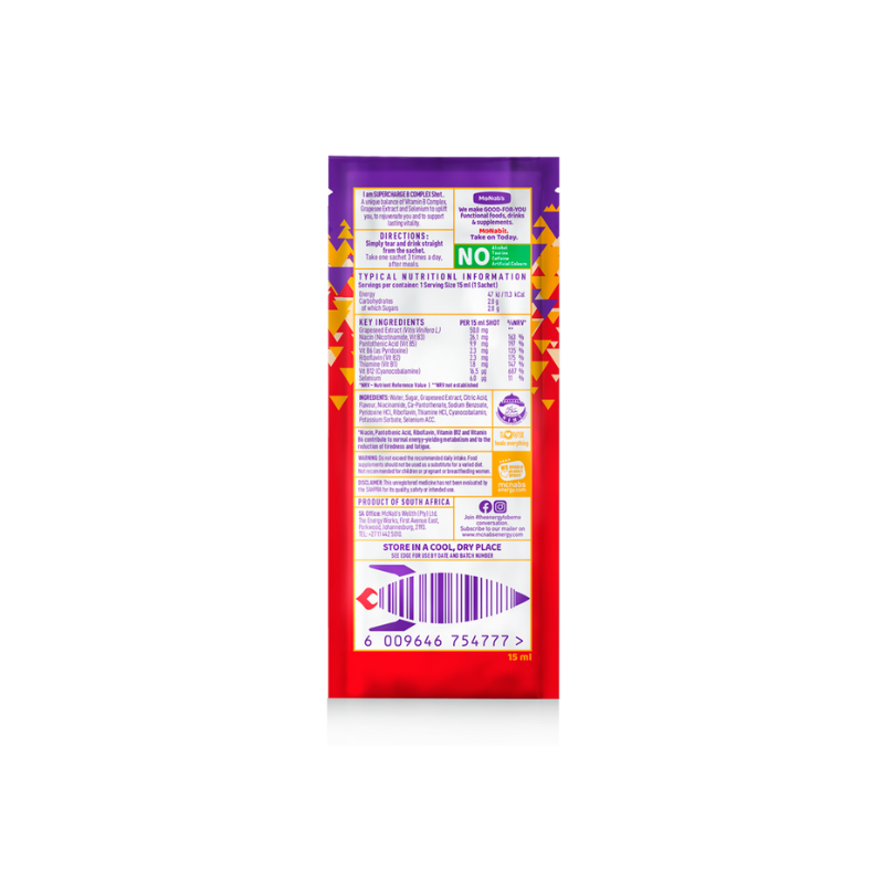 McNabs B-Complex 15 ml shot 48s