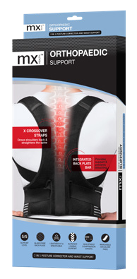 mx Health 2-in-1 Orthopaedic Posture Corrector packaging