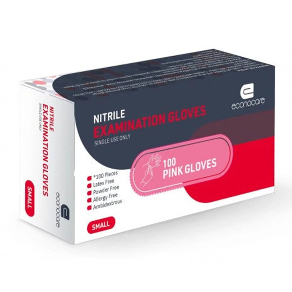 Medinox - Econocare Nitrile Examination Gloves – Pink