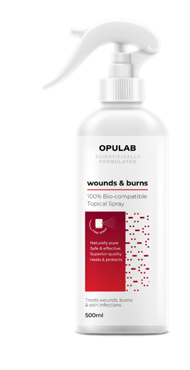 Opulab Wounds & Burns Topical Spray500ml bottle