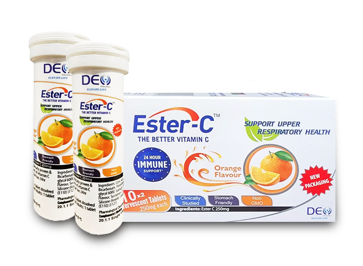 ESTER C Fizzie tabs 20s (Orange Flavour)