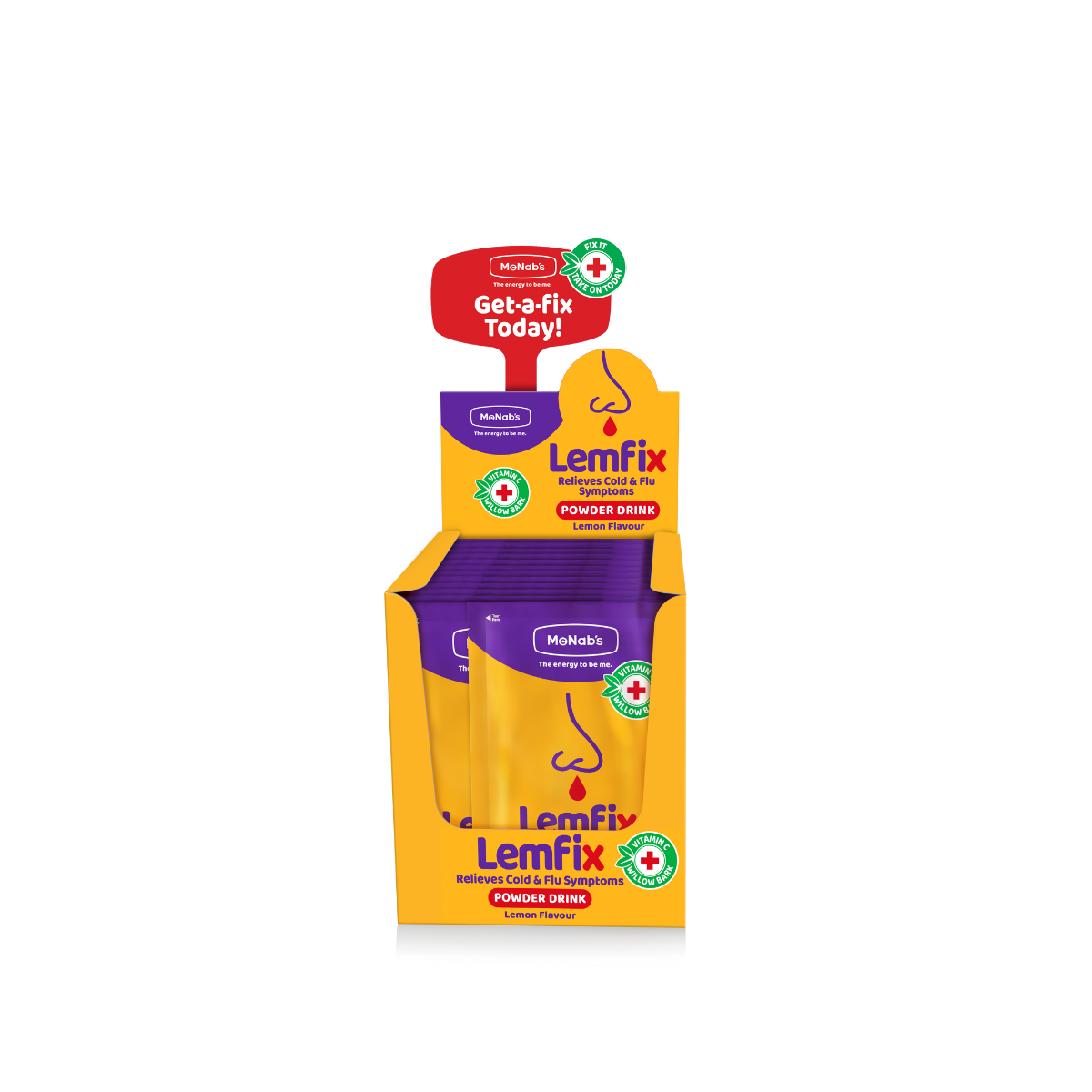 McNab's -  LEMFIX POWDER DRINK – LEMON (24 × 6g sachets)