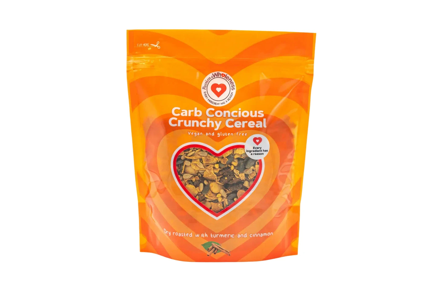 Carb Conscious Crunchy Muesli – Cinnamon and Turmeric 350g