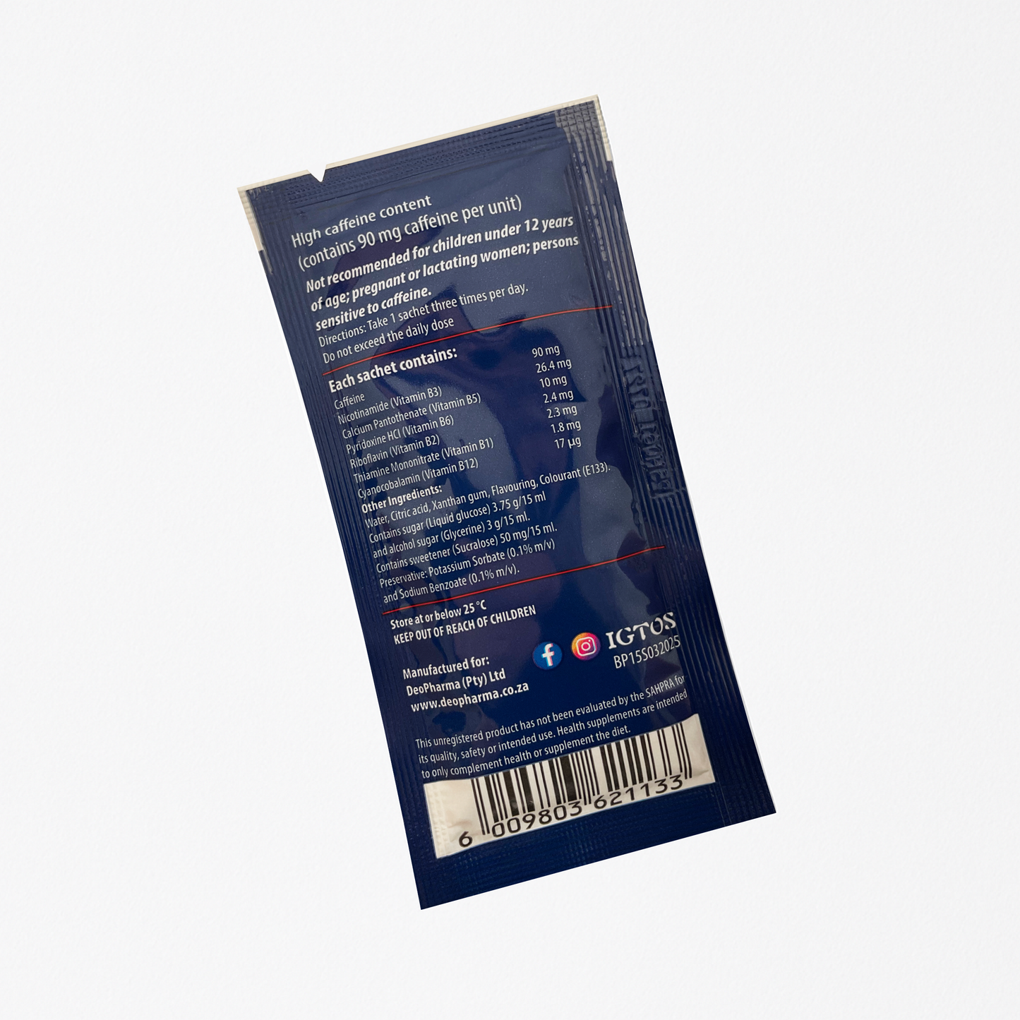 VITAMIN B-PLUS ENERGY BOOSTER (30 x 15 ml sachets)
