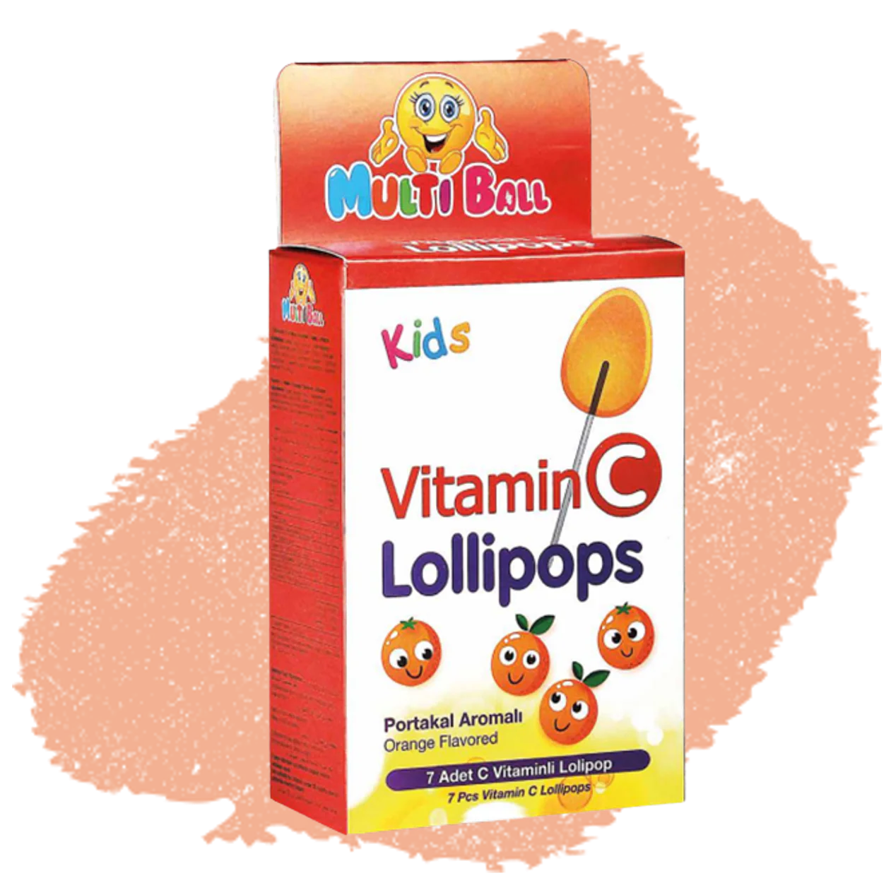 MultiBall Supplement Support Lollipops – Orange Flavour