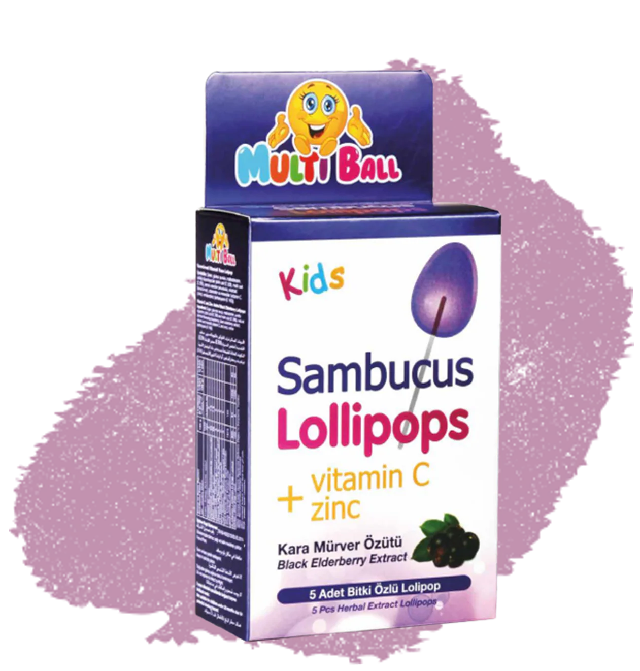 MultiBall Supplement Support Lollipops – Raspberry Flavour