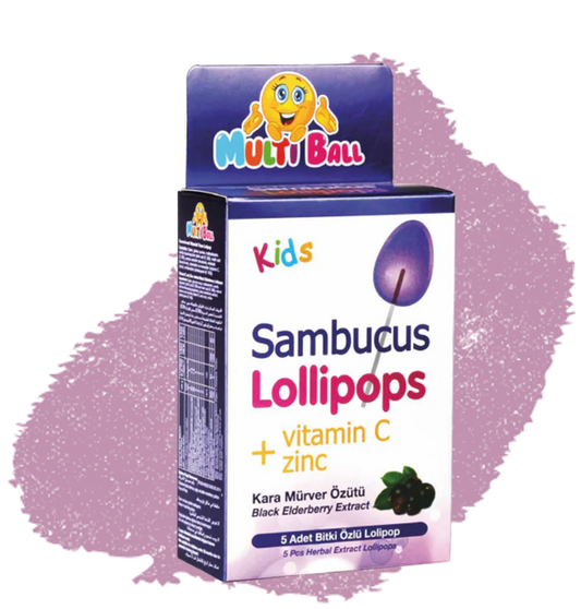 MultiBall Supplement Support Lollipops – Raspberry Flavour