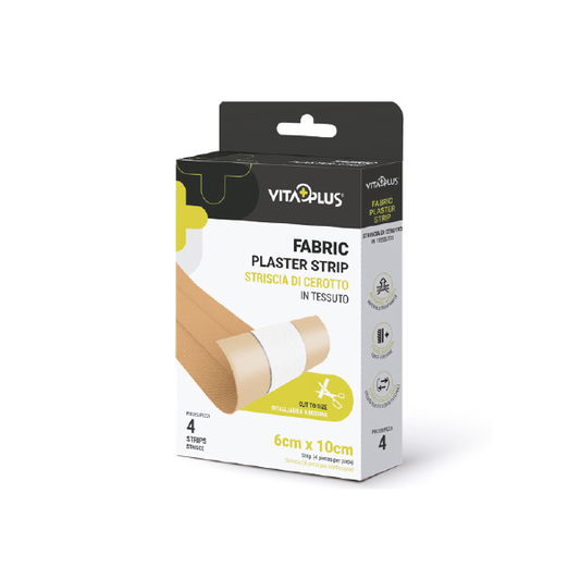 VitaPlus Fabric Plaster Strip | four strips | 6 × 10 cm