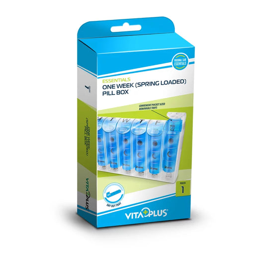 Medinox – VitaPlus One Week Pill Box (Spring Loaded)