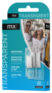 Medinox – mx Health Transparent Assorted Plasters (20 Pack)
