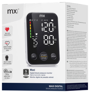 Medinox – mx Health Maxi Digital Blood Pressure Monitor
