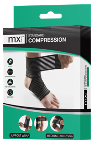 mx Health Standard Compression Wrap – Medium 80 × 7.5 cm