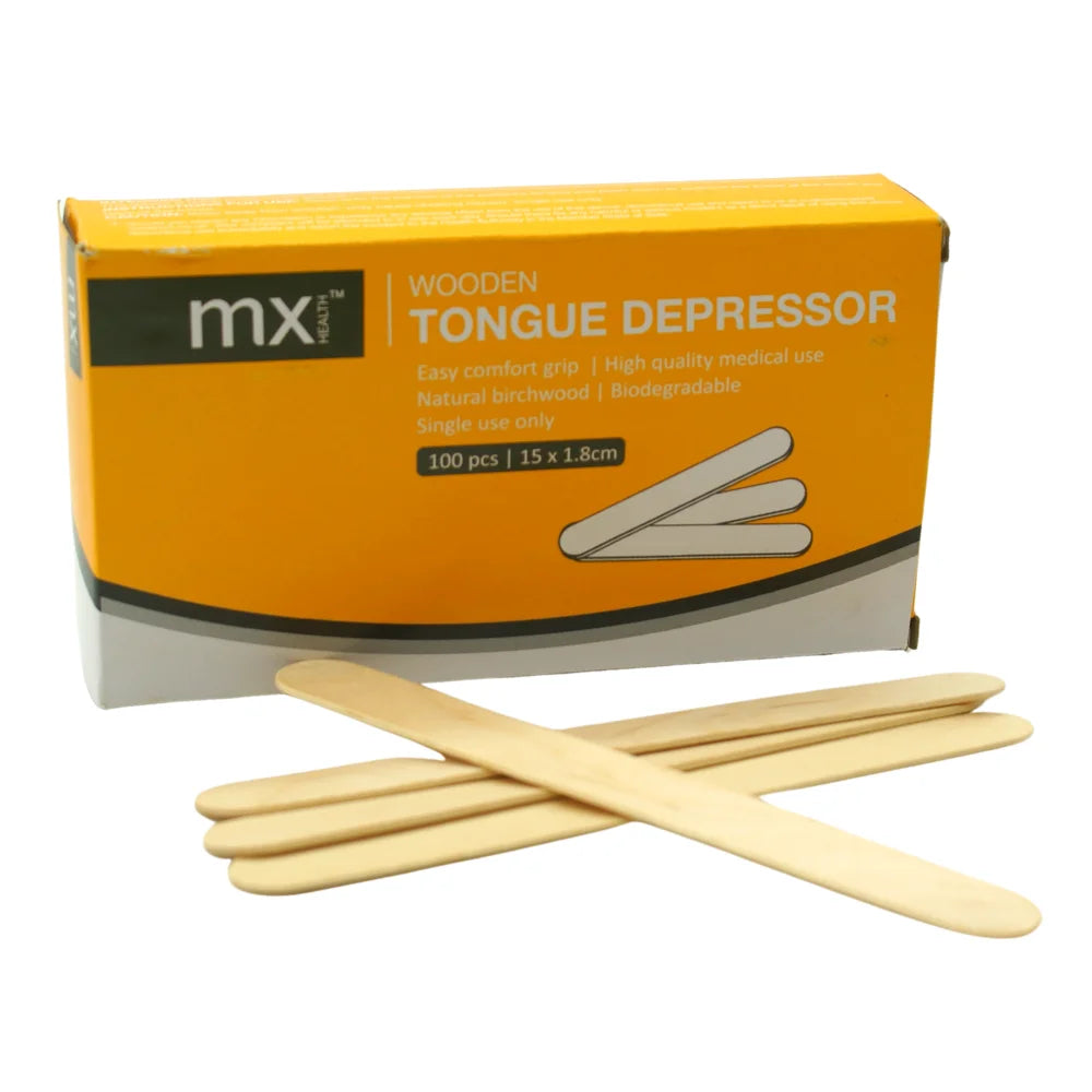 mx wooden tongue depressors | 100 pieces, 15 × 1.8 cm