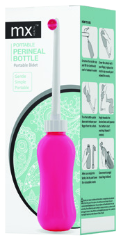 mx Health 450 ml perineal bottle and retail box