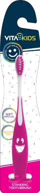 VitaKids Pink standing toothbrush, one retail blister