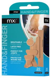 Medinox – mx Health Hand & Finger Assorted Plasters (20 Pack)