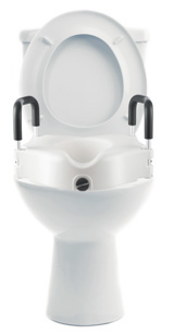 mx Health Toilet Seat Raiser with Handles – supplier installed example