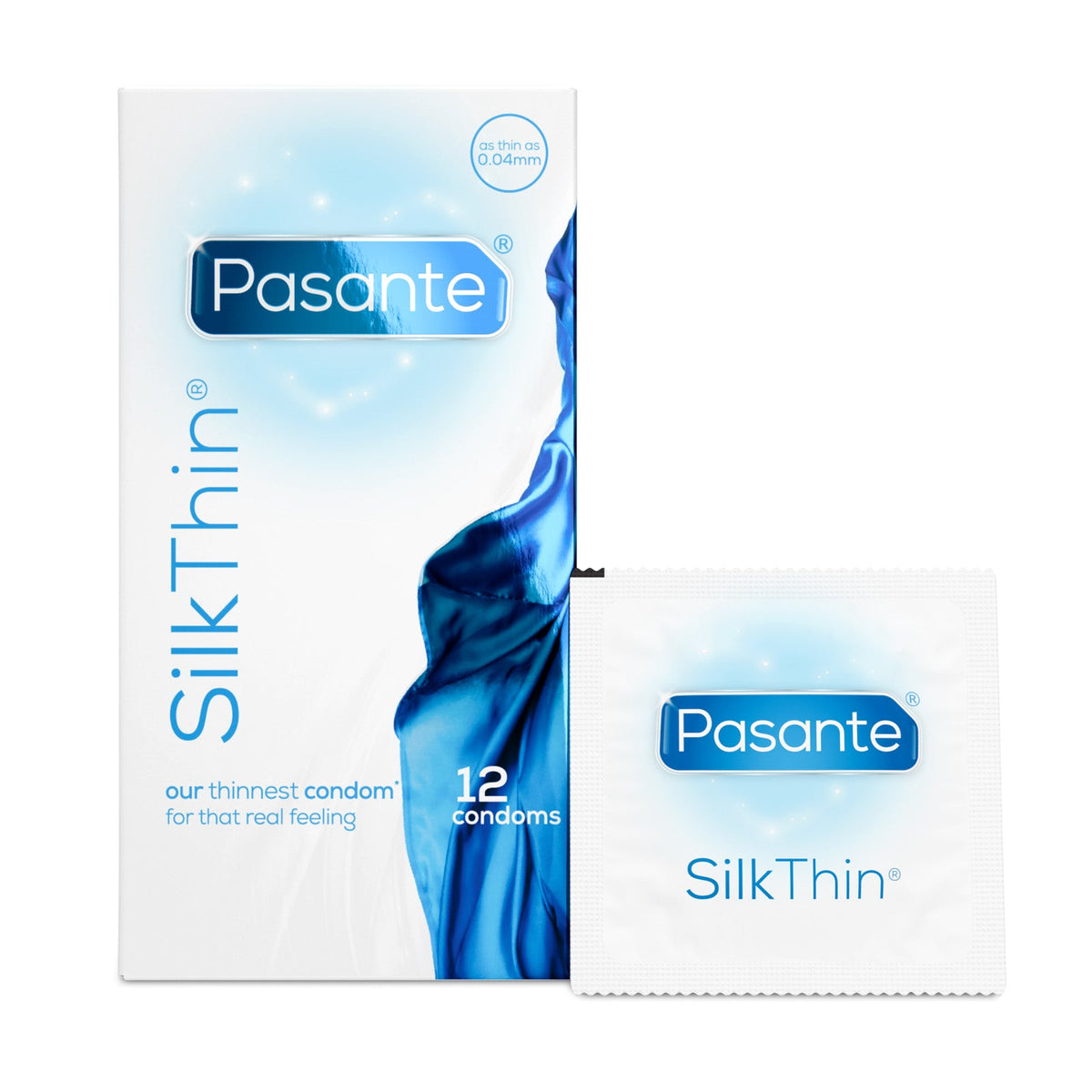 Pasante Silk Thin condom retail box,12pack