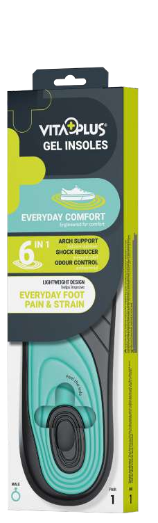 VitaPlus Everyday Comfort gel insoles | Male | one pair