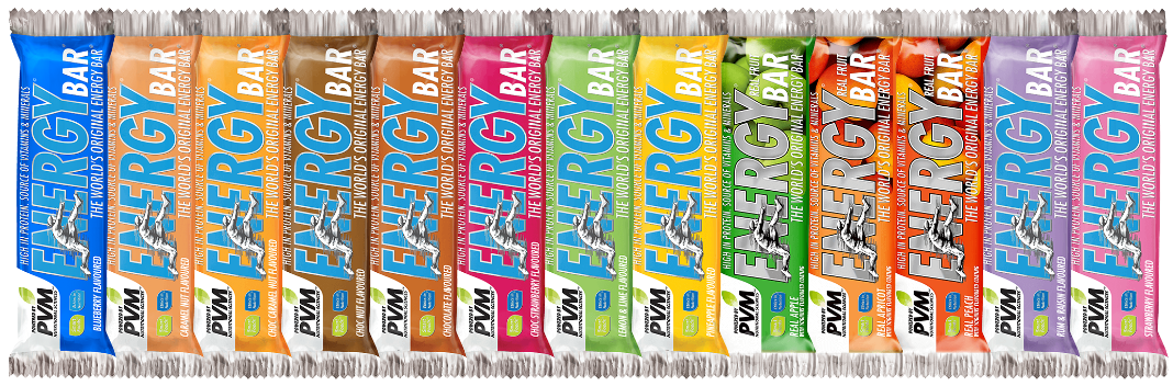 PVM Energy Bar 20x45g bars (13 Flavours)