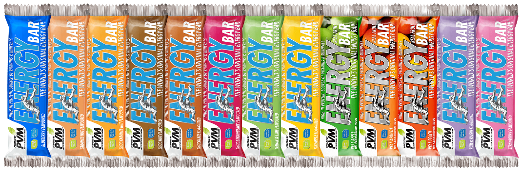 PVM Energy Bar 20x45g bars (13 Flavours) – Deopharma Pty Ltd